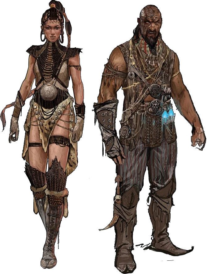 Концепт-арт зерриканцев для игры