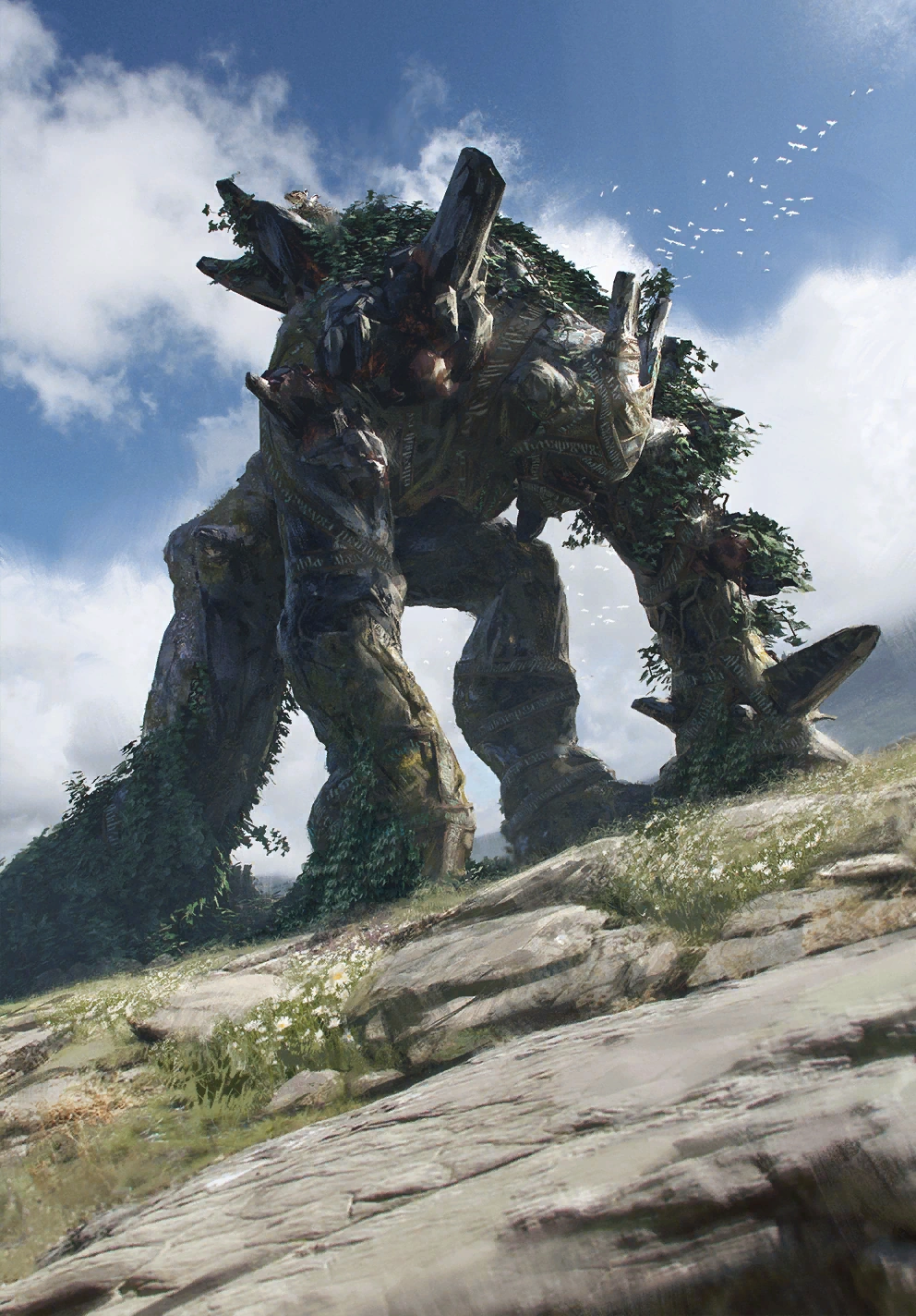 Древний голем: неподвижный,