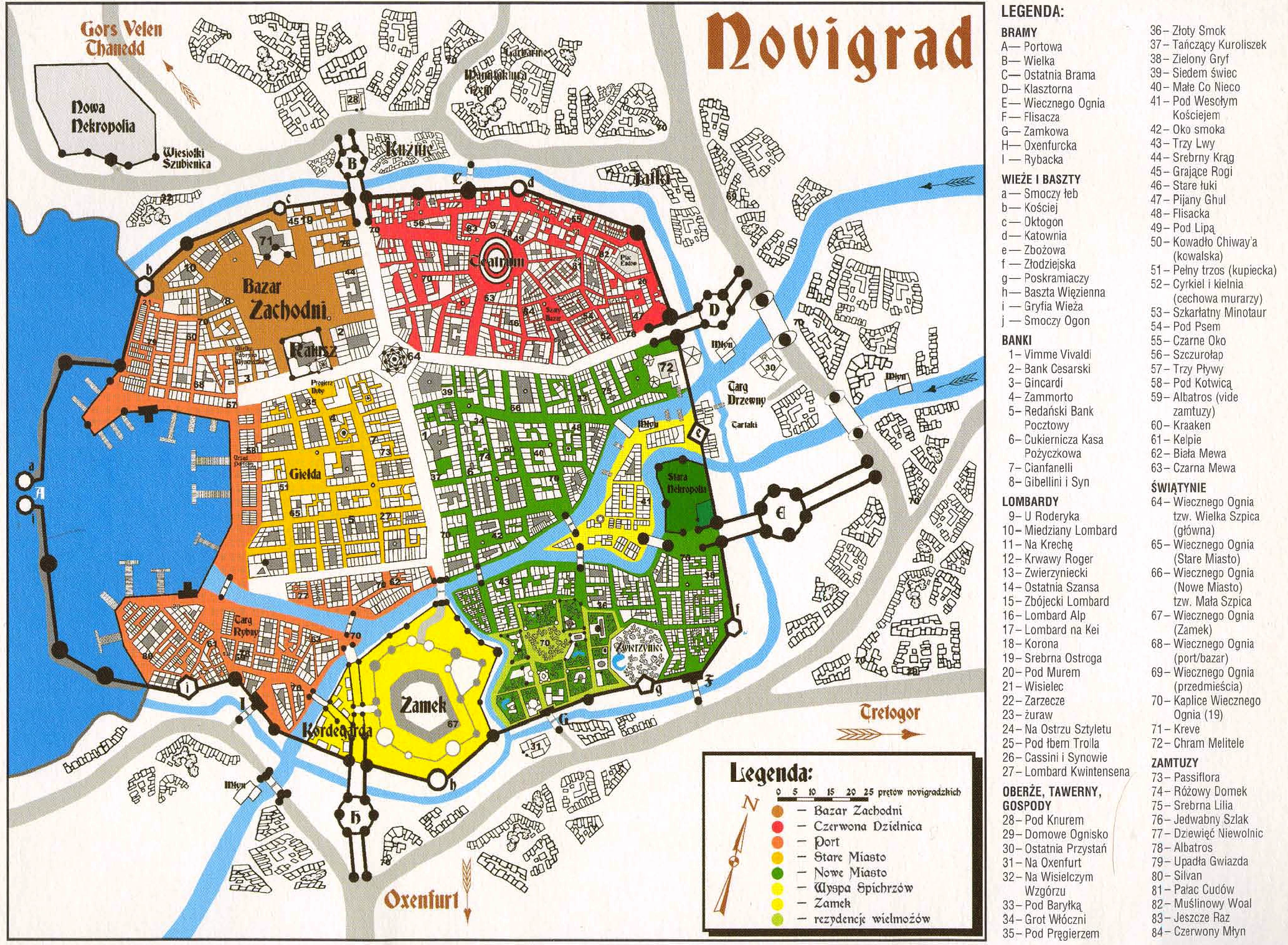 Mapa Novigrad