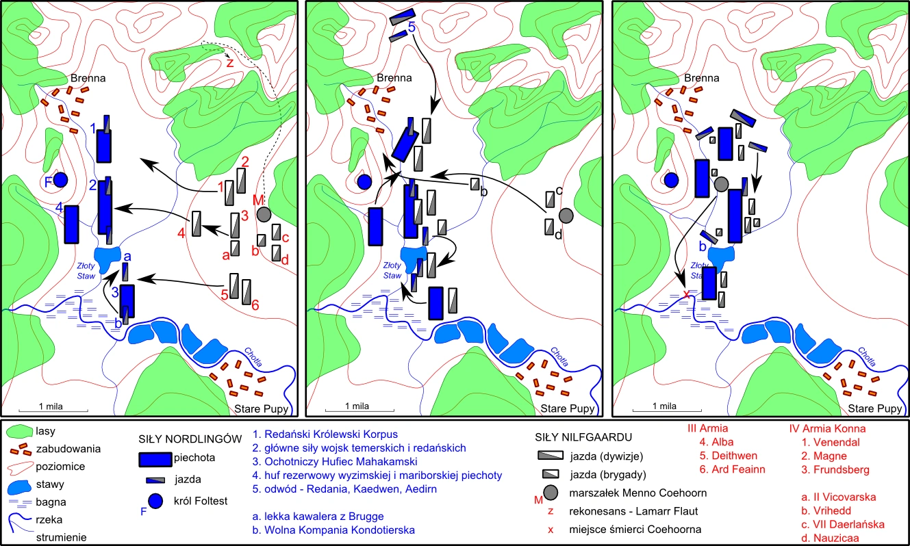 Схема битвы при Бренне, фан-арт