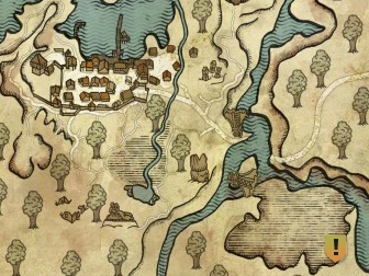 Хижина бандитов на карте