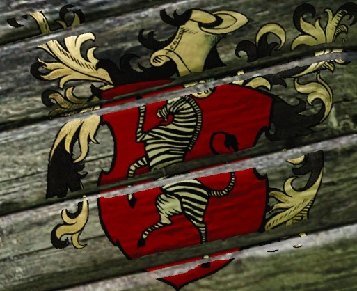 Неизвестный герб на обломках кораблей