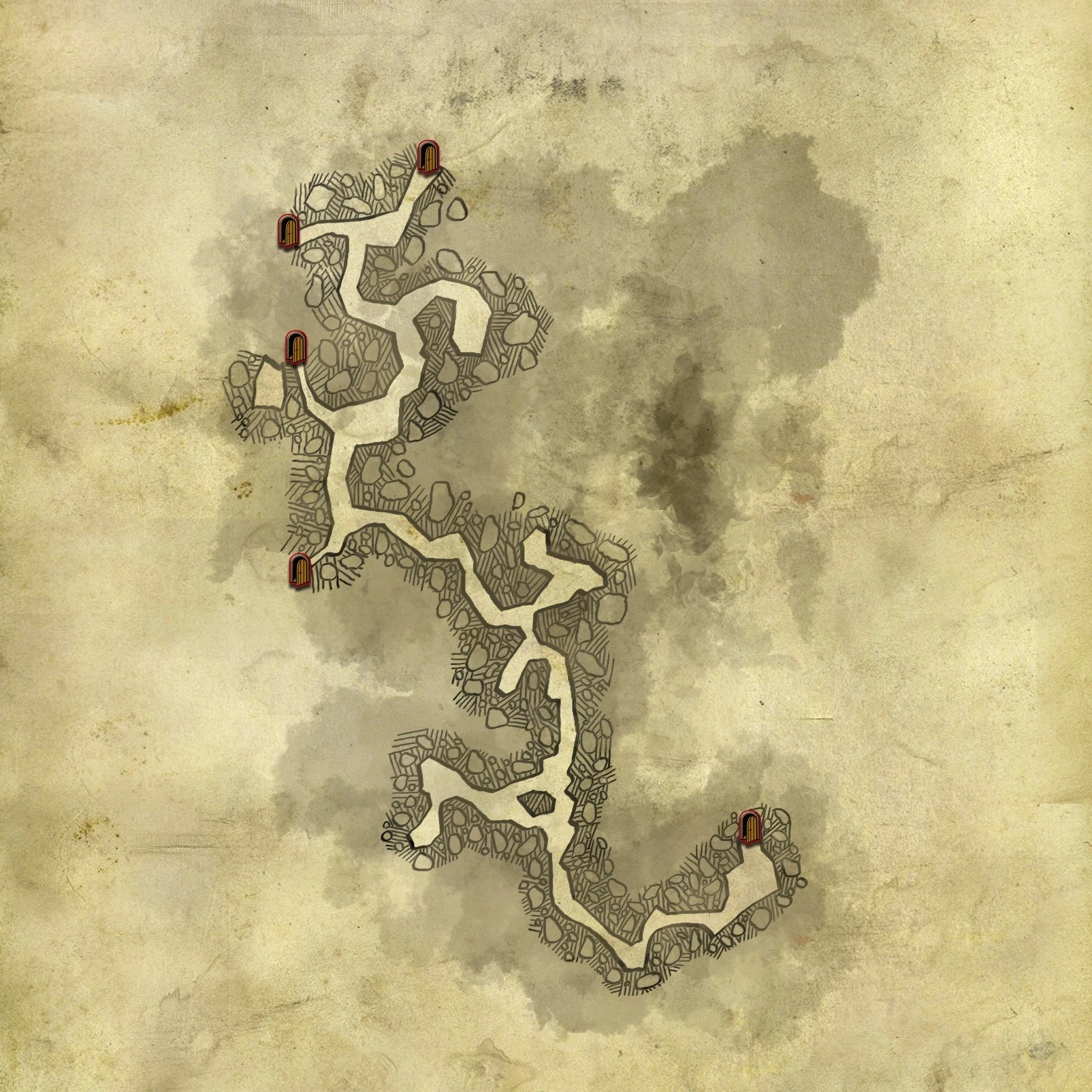 Пещеры под каэдвенским лагерем1В2