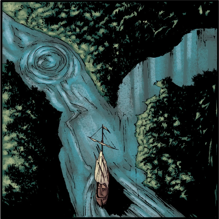 Русло Понтара в районе Приречья, комикс «»