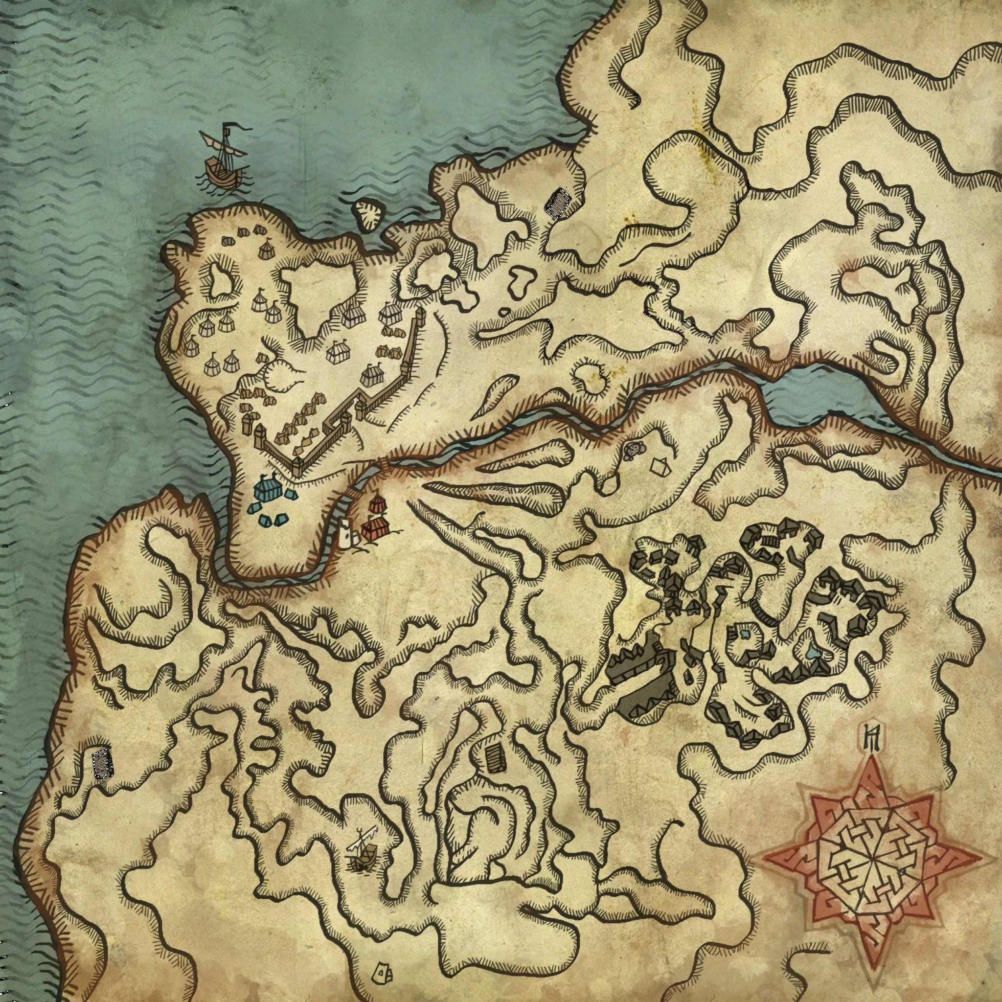 Каэдвенский лагерь картаВ2