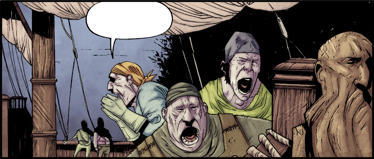 Экипаж корабля в комиксе «»